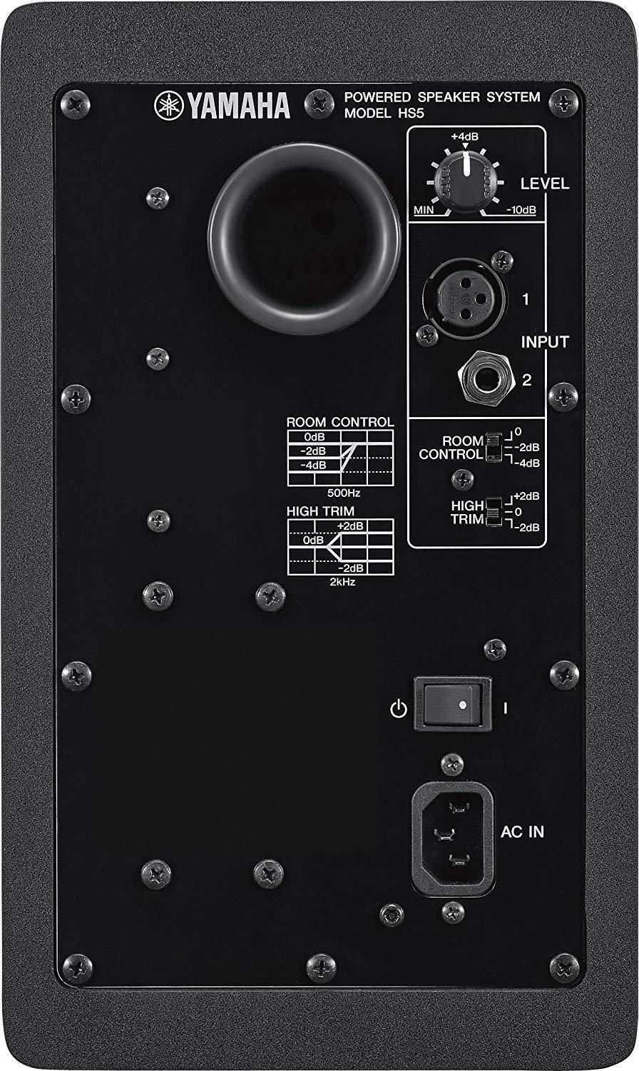  Yamaha HS5 Back Panel 